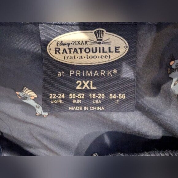 Disney Ratatouille Blue Women's Pajama Set XL NWT - Picture 8 of 10